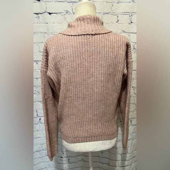 Urban Outfitters Kimchi Blue Light Pink Wrap Sweater Sz Medium - Picture 3 of 5